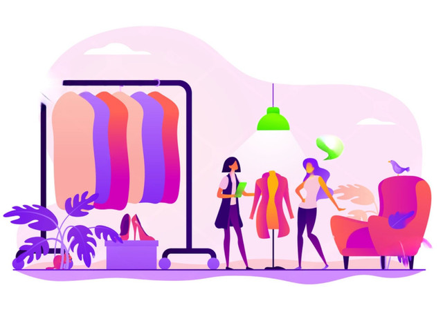 foto dari shutterstok: https://www.shutterstock.com/id/image-vector/apparel-designer-shopper-seller-consultant-vogue-1471320044