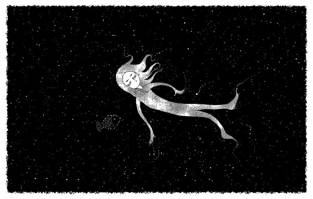 Kadang, rebahan bukan berarti malas. Mungkin tubuh kita memang sedang meminta waktu untuk berhenti sejenak. (https://pixabay.com/id/illustrations/malam-kosmos-dongeng-ikan-gadis-1077855/)
