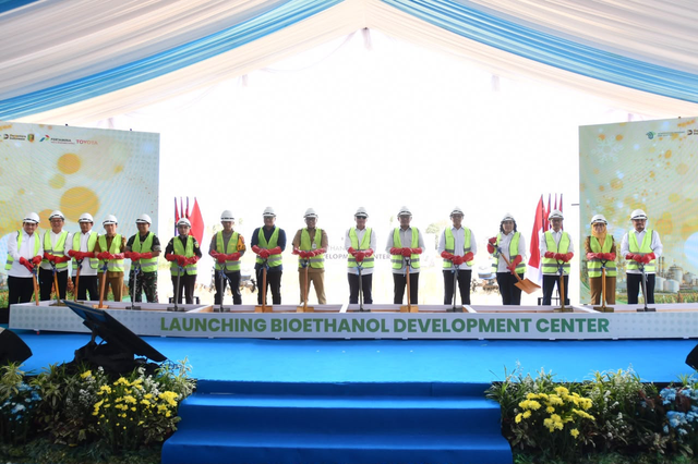 Pertamina New & Renewable Energy (Pertamina NRE) luncurkan Bioethanol Development Center di Tegineneng, Kabupaten Pesawaran, Lampung, pada Senin (14/9). Foto: Dok. Pertamina