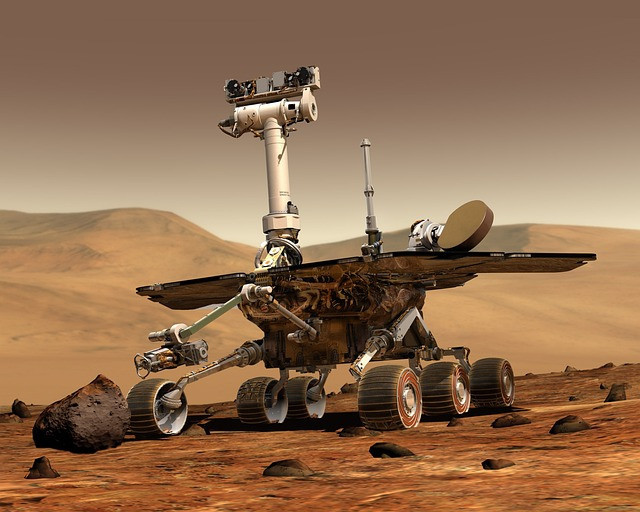 Ilustrasi mars, mars rover, space travel. Foto: Pixabay
