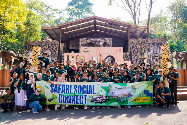 Sidoarjo Social Media Meetup 2026: 100 Kreator Konten Kumpul di Taman Safari