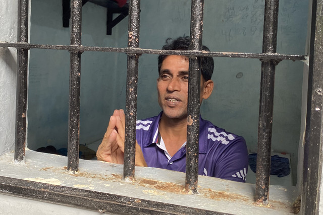MD Masud Rana (42), Deteni Rumah Detensi Imigrasi (Rudenim) Pekanbaru, Riau, asal Bangladesh, di Kantor Rudenim Pekanbaru, Riau, Selasa (15/9/2026). Foto: Aditya Nugraha/kumparan
