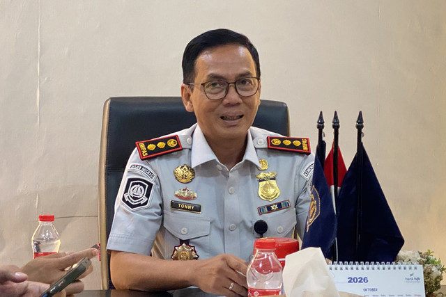 Kepala Rumah Detensi Imigrasi Pekanbaru, Adrianus Tonny, di Kantor Rumah Detensi Imigrasi (Rudenim) Pekanbaru, Riau, Selasa (15/9/2026). Foto: Aditya Nugraha/kumparan