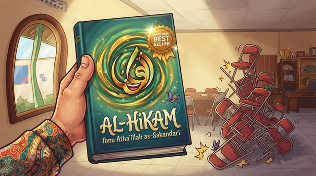 Ilustrasi Kitab Al-Hikam/Sumber: Edit foto pribadi