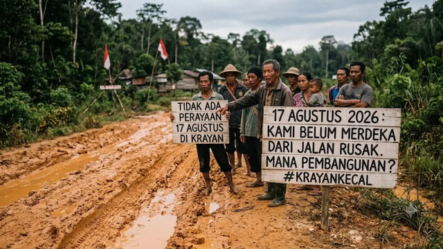 Warga Krayan mengharapkan jalan yang lebih baik. Foto: Dok. Istimewa