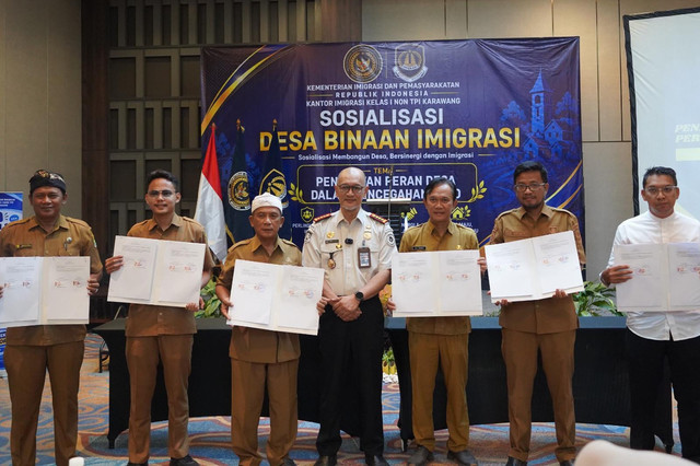 Imigrasi Karawang Gandeng Enam Desa, Teken Kerjasama Cegah Perdagangan Orang