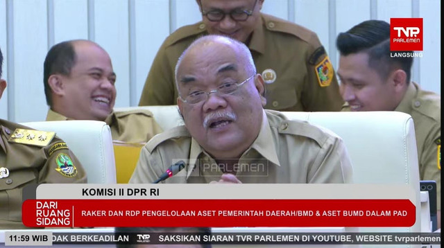 Wagub DIY, KGPAA Paku Alam X, saat RDP dengan Komisi II DPR RI, Rabu (16/9). Foto: DPR RI