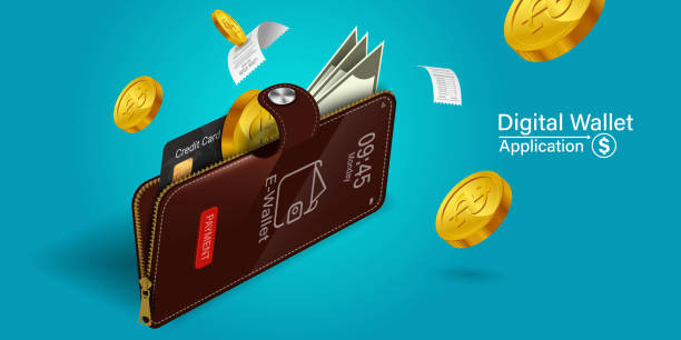 Ilustrasi: tabungan keuangan dan dompet seluler online dengan latar belakang hijau. Foto: Rachanon Thongnueanum/iStock.