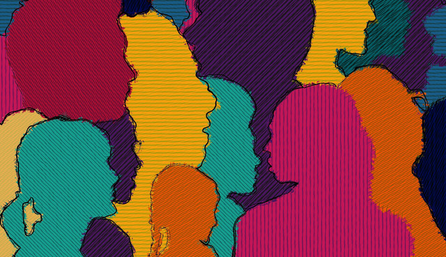 Ada sebagian orang yang selalu memilih warna-warna cerah dalam hidupnya. https://pixabay.com/illustrations/diversity-people-heads-humans-5582454/