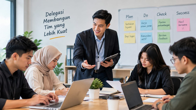 Ilustrasi Manajer. Gambar dibuat menggunakan AI oleh penulis untuk keperluan ilustrasi artikel