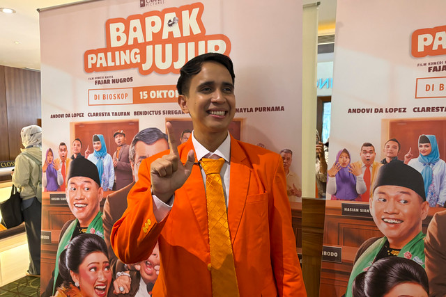 Aktor sekaligus influencer Andovi Da Lopez saat ditemui di kawasan Senayan, Jakarta. Foto: Aprilandika Pratama/kumparan