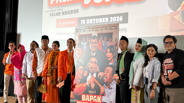 Konferensi pers film Bapak Paling Jujur di kawasan Senayan, Jakarta. Foto: Aprilandika Pratama/kumparan