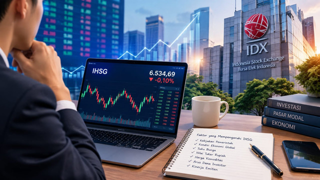 Iluatrasi IHSG. Sumber: Dok. Pribadi/AI-generated