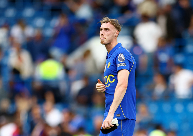 Cole Palmer terlihat kecewa setelah Chelsea melawan Hull City.