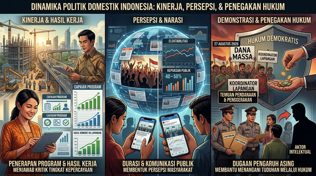 Gambar: Ilsutrasi Dinamika Politik Domestik Indonesia (Dok: Istimewa)
