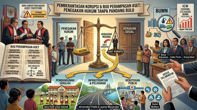 Gambar: Ilustrasi Penegakan Hukum tanpa Pandang Bulu (Dok: Istimewa)
