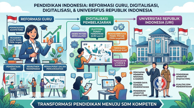 Gambar: Ilustrasi Reformasi Pendidikan Indonesia (Dok: Istimewa)