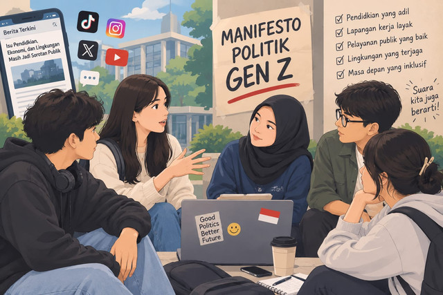 sumber: Manifesto politik Gen Z dan keterlibatan anak muda dalam isu publik (chatgpt)