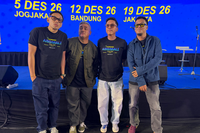 Grup musik rumahsakit akan menggelar Anomali Tour 2026 di tiga kota pada Desember 2026 mendatang. Foto: Dok. Istimewa