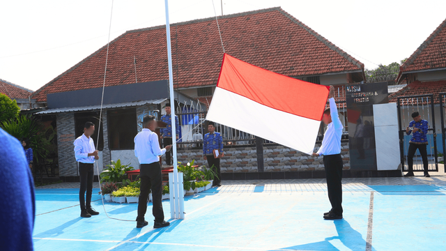 Rutan Magetan menggelar Upacara Hari Kesadaran Nasional.