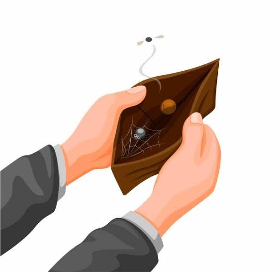 Ilustrasi Dompet Kosong (Sumber: iStock.com)
