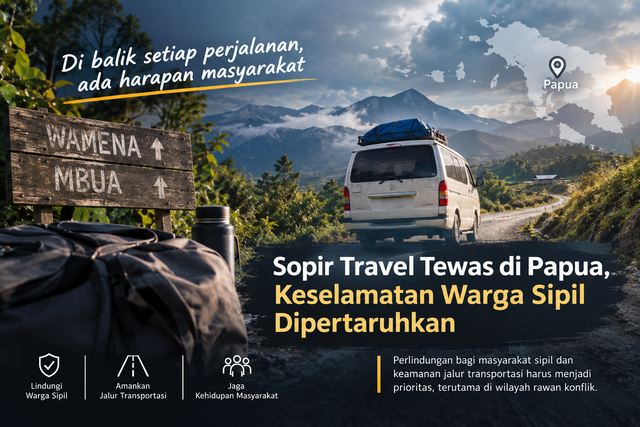 Ilustrasi Sopir Travel Tewas di Papua, Keselamatan Warga Sipil Dipertaruhkan. Sumber : Generate AI