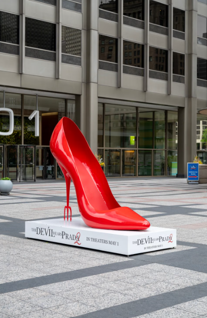 https://www.pexels.com/photo/giant-red-stiletto-sculpture-for-movie-promotion-37388986/