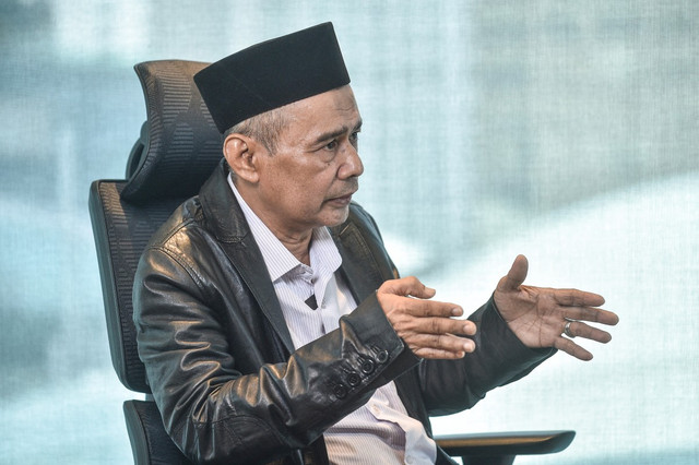 Nikmatullah Seri, juru bicara delegasi negosiasi damai gerakan Barisan Revolusi Nasional (BRN) di Thailand bagian selatan, saat diwawacarai AFP, Senin (14/9/2026). Foto: Arif Kartono/AFP