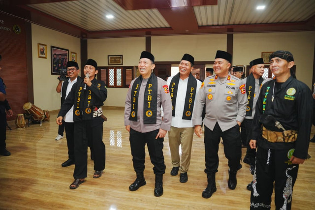 Kapolri Jenderal Polisi Listyo Sigit Prabowo saat di Peresmian Balai Latihan Seni Silat sekaligus Milad ke-3 Pesanggrahan Tjimande Banten Indonesia, Jumat (18/9/2026). Foto: Dok. Polri