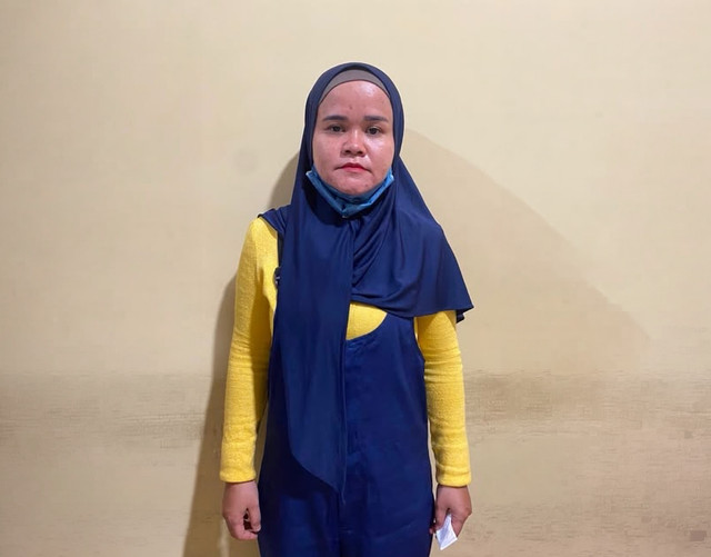 Novita, pelaku pemukulan balita diciduk. Foto: Dok. Istimewa