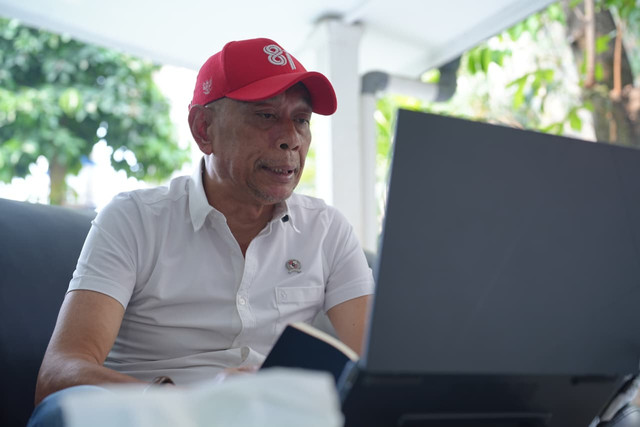 Wakil Menteri Sosial Agus Jabo Priyono tegaskan pentingnya peran Sanggar Kegiatan Belajar (SKB) dan kolaborasi lintas sektor untuk memutus rantai kemiskinan lewat jalur pendidikan dalam MPLS SKB Sentra Margo Laras Pati, Jumat (18/9/2026). Foto: Dok. Kemensos