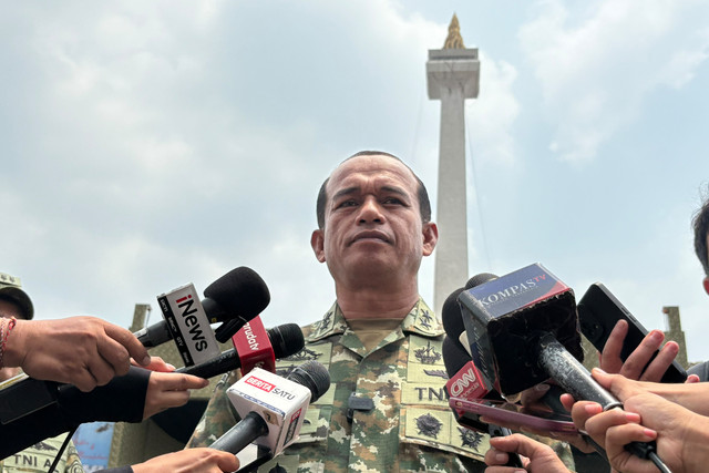 Kapuspen TNI Mayjen TNI Muhammad Nas saat TNI Fair 2026 di Monas, Jakarta Pusat, Sabtu (19/9/2026). Foto: Nasywa Athifah/kumparan