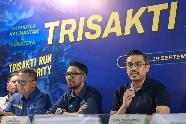 Ikatan Alumni Trisakti (IKA Trisakti) di bawah kepemimpinan Maman Abdurrahman luncurkan gerakan Trisakti Peduli untuk optimalkan kompetensi lintas bidang alumni dalam pemulihan pascabencana dan kebangkitan ekonomi daerah di Jakarta, Sabtu (19/9/2026) Foto: Dok. Kementerian UMKM