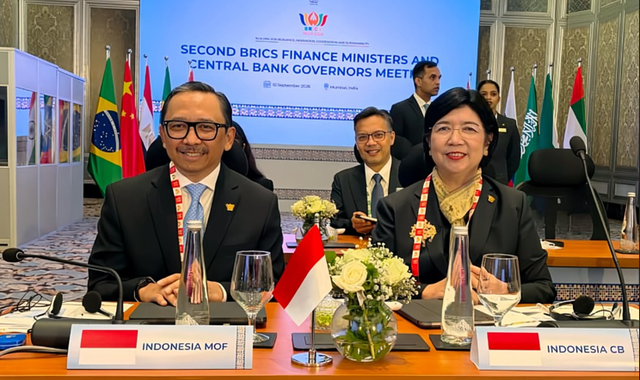 Gambar Gubernur Bank Indonesia Destry Damayanti dan Wakil Menteri Keuangan RI Juda Agung dalam BRICS FMCBG 2026 di Mumbai, India., Sumber : Website Bank Indonesia-Publikasi Ruang Media