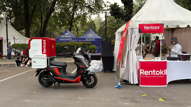 Armada motor listrik Polytron Fox350 Rentokil. Foto: Sena Pratama/kumparan