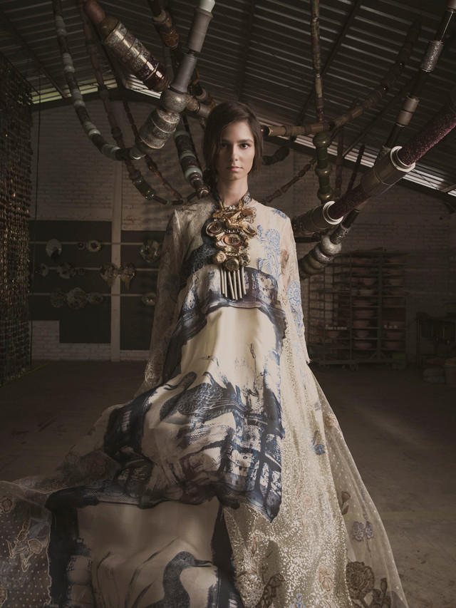 Biyan & Gaya Ceramic Ubah Limbah Keramik dan Fashion Jadi Karya Seni Indah. Foto: Biyan