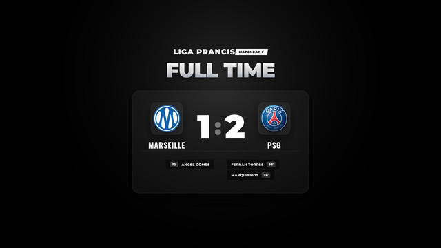 Hasil Liga Prancis: PSG Curi Kemenangan Tipis di Markas Marseille