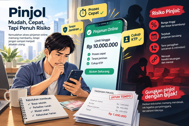 Ilustrasi Pinjol (ChatGPT)
