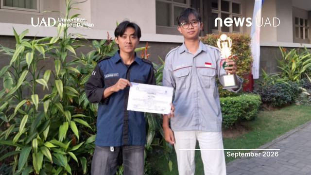 Mahasiswa Universitas Ahmad Dahlan (UAD) raih juara III Nasional App Development Competition IT FEST 2026 (Foto. Adi Arwan)