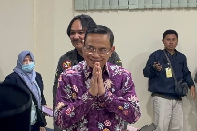 Bupati Pati nonaktif Sudewo saat menjalani sidang tuntutan di Pangdilan Tipikor Semarang, Senin (21/9/2026). Foto: Intan Alliva Khansa/kumparan