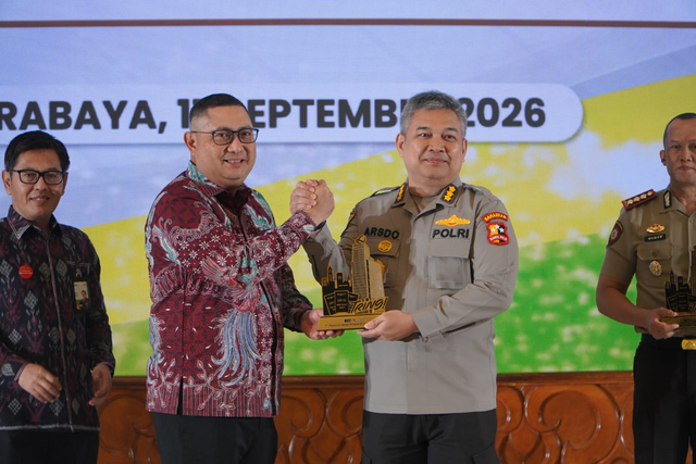 Pegadaian dan Polri bersinergi perkuat pengamanan dan pemanfaatan di Hotel Shangri-La Surabaya pada Kamis (17/9/2026). Foto: Dok. Pegadaian