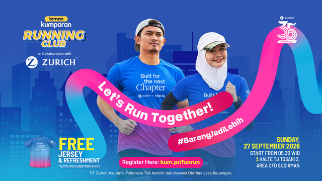 kumparan Running Club bersama Zurich. Foto: kumparan