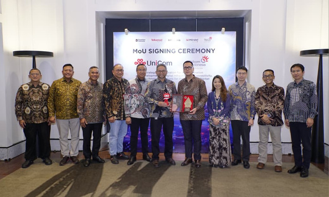 TelkomGroup dan China Unicom menjalin kerja sama untuk menggabungkan kapabilitas infrastruktur dan pemahaman pasar TelkomGroup dengan jaringan global China Unicom yang melayani lebih dari 1,2 miliar pengguna di dunia. Foto: dok. Telkom