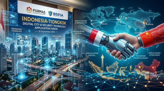 Gambar: Ilustrasi Kerjasama Keamanan Digital Indonesia-Tiongkok (Dok: Istimewa)