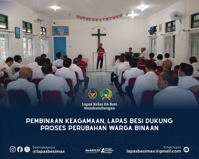 Pembinaan Keagamaan, Lapas Besi Dukung Proses Perubahan Warga Binaan