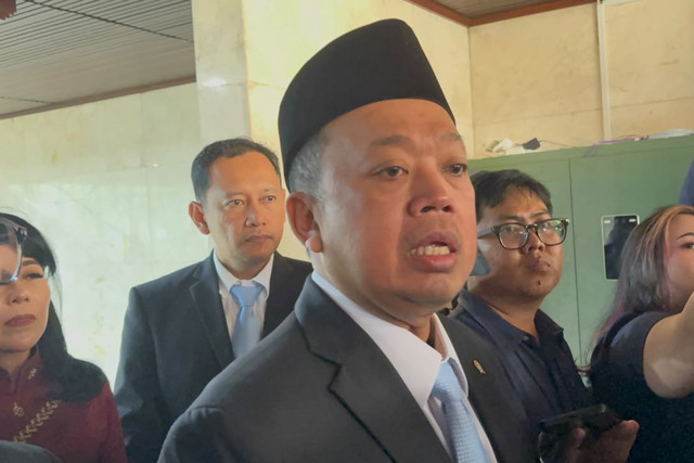 Menteri ATR/BPN Nusron Wahid saat ditemui di Kompleks Parlemen, Jakarta, Selasa (22/9/2026). Foto: Nauval Pratama/kumparan