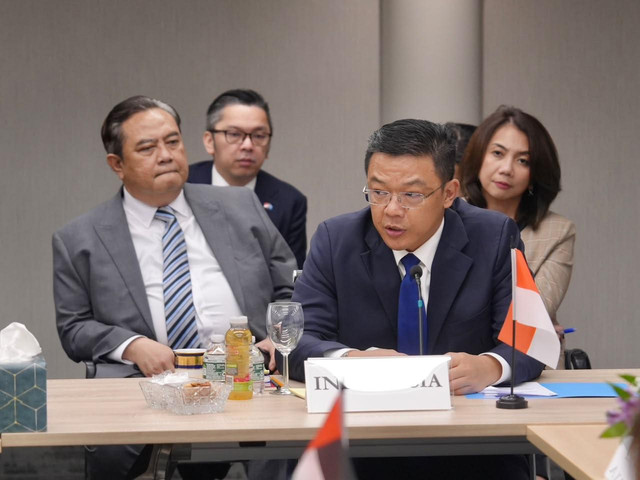 Menlu Sugiono dorong perdamaian Palestina di Sidang Umum PBB di New York, AS, Senin (21/9/2026). Foto: Kemlu RI