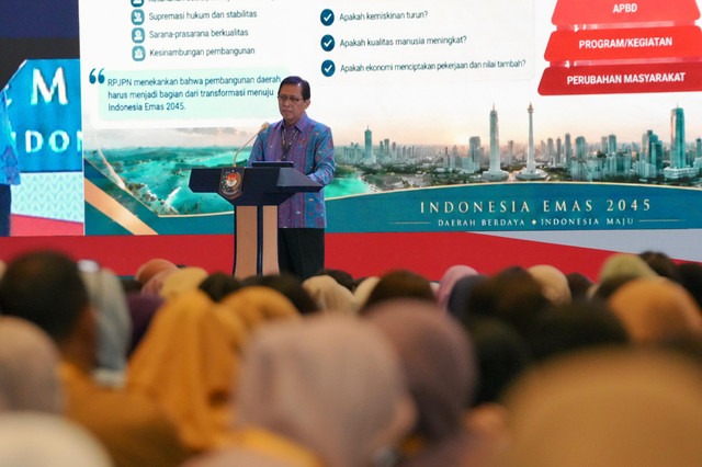 Dirjen Bina Pembangunan Daerah Kemendagri Restuardy Daud dorong Pemda integrasikan program Dekranas, TP PKK, dan TP Posyandu ke dalam perencanaan pembangunan dan APBD di Jakarta, Senin (21/9/2026). Foto: Kemendagri RI