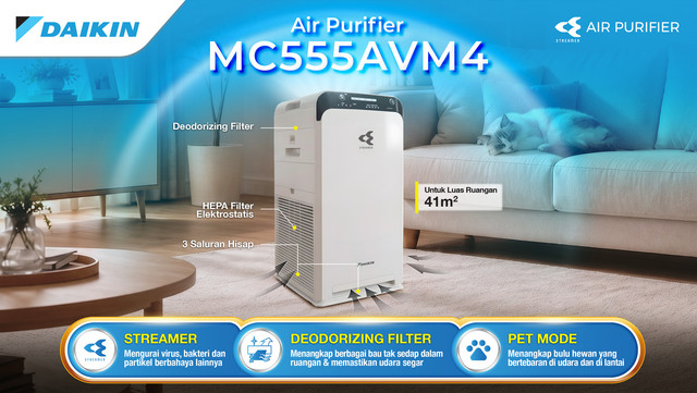 Air Purifier Daikin. Dok. Istimewa.