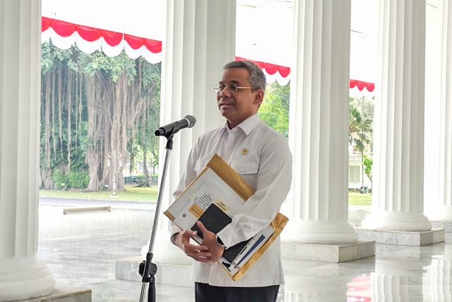 Menkeu Suahasil Nazara di Istana Merdeka, Jakarta, Selasa (22/9). dok  Foto: Jonathan/kumparan